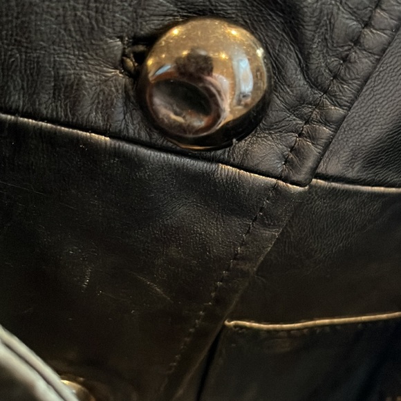 Arayal Leather Trench Coat (Belted) - French size 38 VINTAGE Y2K - Picture 9 of 12